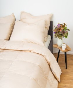 ORGANIC COTTON kołdra letnia puch 100% AMZ ROZMIAR: 200x200cm,  KOLOR: Naturalny 1