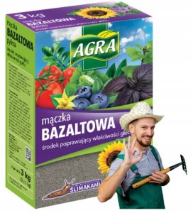 Mączka Bazaltowa 3kg naturalny nawóz mineralny dla zdrowej i żyznej gleby 1