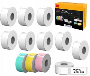Kodak Papier Wkłady 5x Wkład Rolka Do Drukarki Etykiet Do Label Era M50 / Crg M0512 3