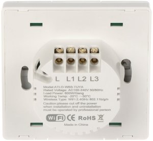 Atlo POTRÓJNY INTELIGENTNY PRZEŁĄCZNIK ŚWIATŁA ATLO-WB3/K-TUYA Wi-Fi, Tuya Smart 4