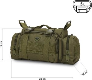 Nils Extreme NC3907 TORBA BIODROWA ZIELONA XL NILS CAMP 4