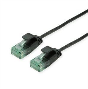 ROLINE RM UTP Data Center Patch Cord Cat.6A (Class EA), wąski, czarny, 0,5 m 1