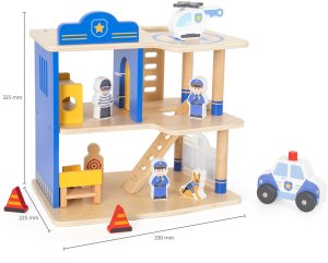 Masterkidz VIGA Drewniany Komisariat Policji Radiowóz 3 poziomy 14 el 10