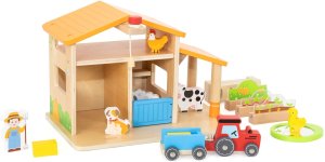 VIGA Drewniana Farma Dom Farmera Z Ogródkiem I Traktorem 21 el 11