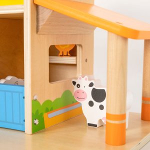 VIGA Drewniana Farma Dom Farmera Z Ogródkiem I Traktorem 21 el 3