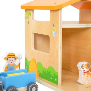 VIGA Drewniana Farma Dom Farmera Z Ogródkiem I Traktorem 21 el 4