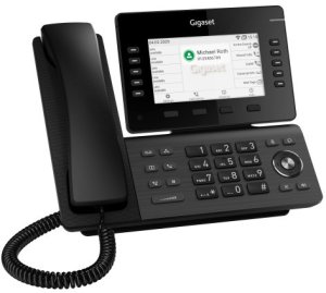 GIGASET P855BW IP PRO IP Tischtelefon 12,7 cm 5 Zoll TFT-Farbdisplay 3x USB Bluetooth WLAN Anschluss f�r P800 KEY PRO Ex. Module PoE 1