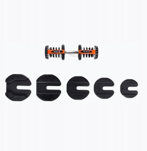 1x HANTEL REGULOWANY NOWOCZESNY SYSTEM REGULACJI HANTLA CIĘŻAR 5-40KG 3