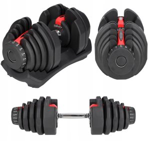 1x HANTEL REGULOWANY NOWOCZESNY SYSTEM REGULACJI HANTLA CIĘŻAR 5-40KG 4