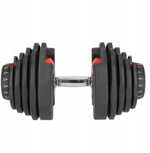 1x HANTEL REGULOWANY NOWOCZESNY SYSTEM REGULACJI HANTLA CIĘŻAR 5-40KG 6