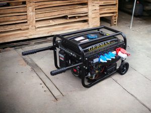 AGREGAT PRĄDOTWÓRCZY A8 5,2kW KOŁA MIEDŹ prądu AVR+ MIEDZIANY STOJAN GERMAN 11