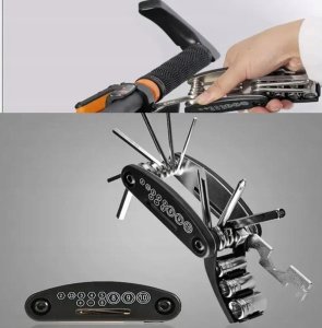 MULTITOOL ROWEROWY KLUCZE DO NAPRAWY WIELOFUNKCYJNY ZESTAW NARZĘDZI 16w1 4