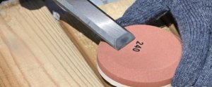 GERMAN OKRĄGŁY KAMIEŃ DO OSTRZENIA SIEKIER TOPORU WIELOFUNKCYJNY 240/600 BISANTI 3