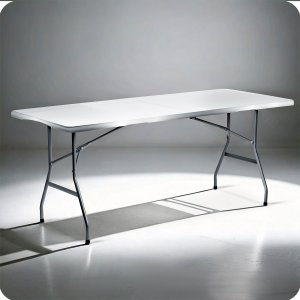 Zestaw cateringowy ogrodowy składany stół + 2 ławki 180 cm Plonos biały 10