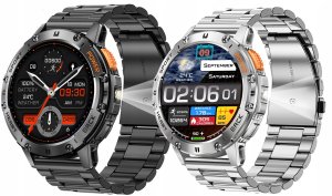 SMARTWATCH Zegarek Męski LATARKA Ciśnieniomierz ROZMOWY 530mAH AMOLED IP68 2