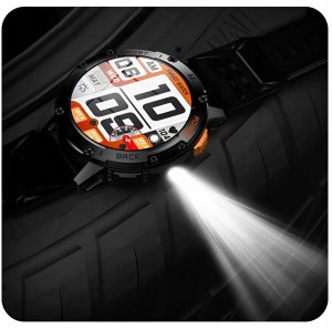 SMARTWATCH Zegarek Męski LATARKA Ciśnieniomierz ROZMOWY 530mAH AMOLED IP68 6