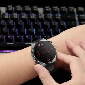 ZEGAREK MĘSKI SMARTWATCH AMOLED 440 EKG POMIAR CUKRU CIŚNIENIE TEMPERATURA 5