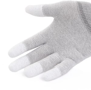 Rękawice Ochronne Rękawiczki Robocze Antystatyczne Włókno Węglowe Rozmiar L 4