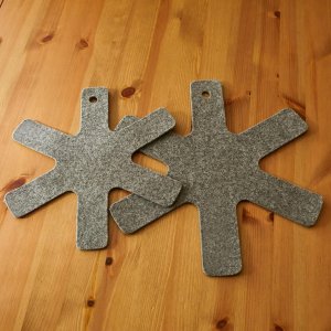 Techrebal Przekładki Filcowe do Patelni i Garnków Separatory - 2 sztuki 3