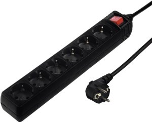 Hama Power Strip  6 rozetes  3 m  melna - Pagarinatajs 3