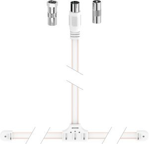 Hama DAB+ / FM Dipole Antenna  balta - Antena 1