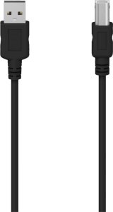 Hama USB Cable  USB-A  USB-B  1 5 m  melna - Vads 1