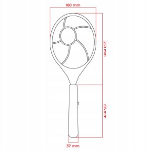 LUMIO elektriskā moskītu raķete (MKE007)  2xAA  zila 101900 3
