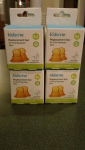 Akcija! Kidsme Food Squezeer patentēts silikona uzgalis ar lieliem caurumiem pusšķidrai pārtikai  2 gab.  no 4 mēn. 160364 2