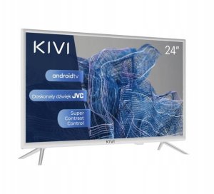 Kivi 24H750NW 24'  HD  Google Android TV  White  1366x768  60 Hz  Sound by JVC 1