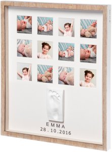 Baby Art First Year Print Frame komplekts mazuļa pēdiņu / rociņu nospieduma izveidošanai  wooden 3601094800 1