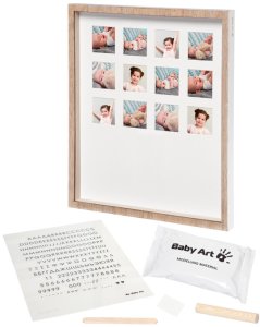 Baby Art First Year Print Frame komplekts mazuļa pēdiņu / rociņu nospieduma izveidošanai  wooden 3601094800 2