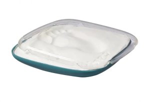 Akcija! Baby Art Hello Baby Galactic Green komplekts mazuļa pēdiņas/rociņas nospieduma izveidošanai + Bubabloon balons ar pārvalku  sarkans 12