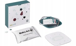 Akcija! Baby Art Hello Baby Galactic Green komplekts mazuļa pēdiņas/rociņas nospieduma izveidošanai + Bubabloon balons ar pārvalku  sarkans 5