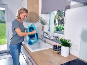 LEIFHEIT Gridas uzkopsanas komplekts Rotation Disc Mop Ergo + gr. mazg. lidz. Power Cleaner 1L  55414 6