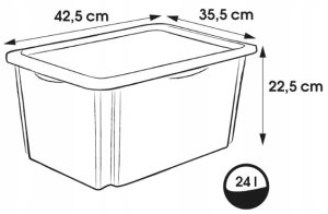 Kaste ar vaku 24L Karolina "Paw Patrol" 42 5x35 5x22 5cm gaisi zila 4052396081541 10