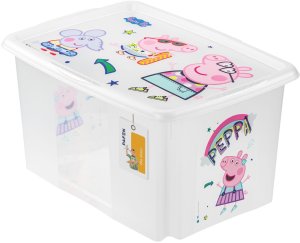 Kaste ar vaku 45L Karolina "Peppa Pig" 55 5x40x30cm caurspidiga 4052396081695 1