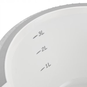 Curver Maisisanas trauks ar pretslides funkciju 3 5L Carlotta O26x14cm balts/peleks 4052396080919 2