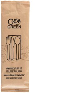 Koka galda piederumu komplekts Go Green/ 0 01kg 4743115010491 1