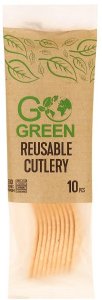 Atkartoti lietojamas karotes Go Green 10 gab./ 0 07kg 4743115011078 1