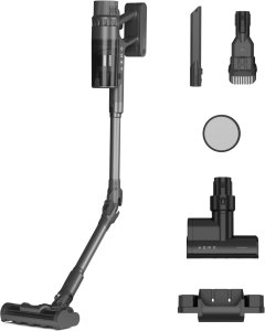 AENO Cordless Stick Vacuum Cleaner SC2  29.6V DC  530W  2500mAh  foldable tube  turbo main and mite brush  selfstanding 1