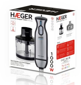 Haeger HB-10C.019A Extreme Chopper Rokas blenderis 2in1 1000W 5