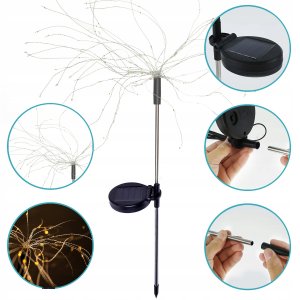 SUNARI LED Solar Decor FLS-90 Solar Fireworks 3000K 600mAh Li-Ion 12