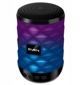 SVEN PS-55  black  power output 5W (RMS)  TWS  Bluetooth  FM  USB  microSD  lithium battery  SV-021146 2