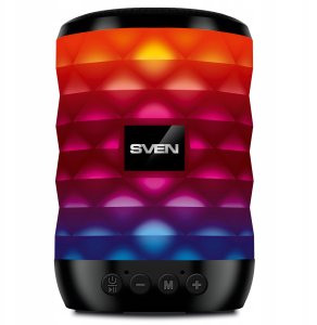 SVEN PS-55  black  power output 5W (RMS)  TWS  Bluetooth  FM  USB  microSD  lithium battery  SV-021146 4