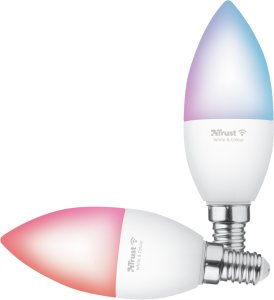 LED spuldze Trust Smart WiFi LED Candle E14 White & Colour (duo-pack) 1