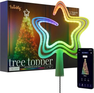 Twinkly Tree Topper  RGB  76 LED  USB-C  balta - Viedas gaismas egles galotnes rotajums 1