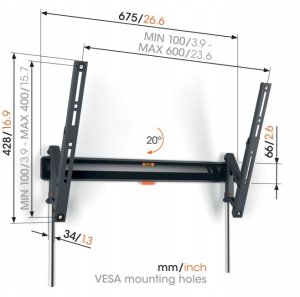 Vogel's TVM3613 Comfort Tilt  40" - 70"  black 2