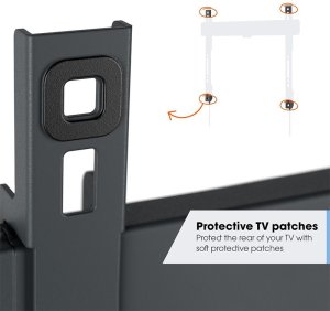 Vogels TVM 3603 Fixed TV Wall Mount  40-100"  maksimalais svars 75 kg  melna - Sienas stiprinajums televizoriem 2