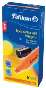 Pelikan Teksta Markeris triskantigs 414 oranzs 2