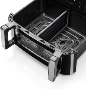 Frytkownica beztłuszczowa Haeger AF-D10.010A Super Cook Urządzenie do gotowania na gorącym powietrzu 10L ( 2 x 5L ) 2600W 4